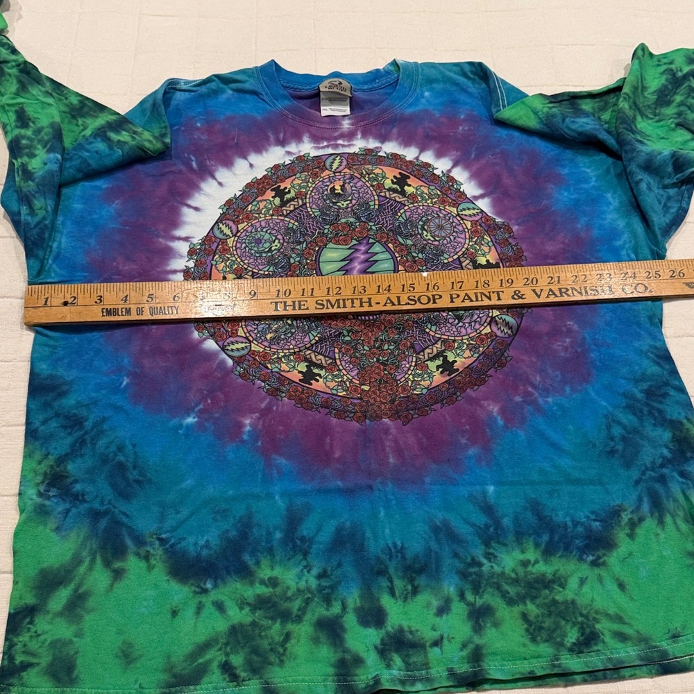 Liquid Blue Tie-Dye Long Sleeve Shirt XXL ”old stock” Celtic Jam shirt - Picture 6 of 9